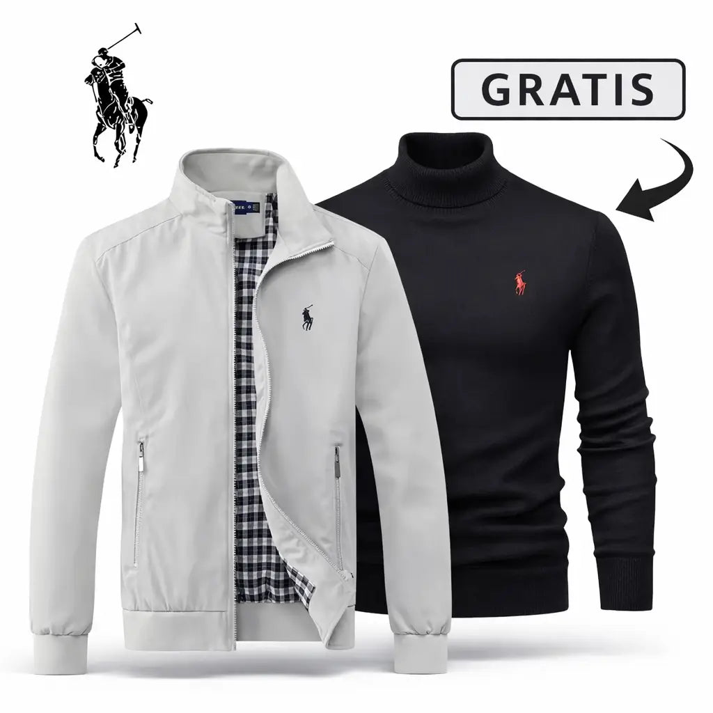 Casual Zip-Up Bomberjacke Premium + GRATIS Pullover