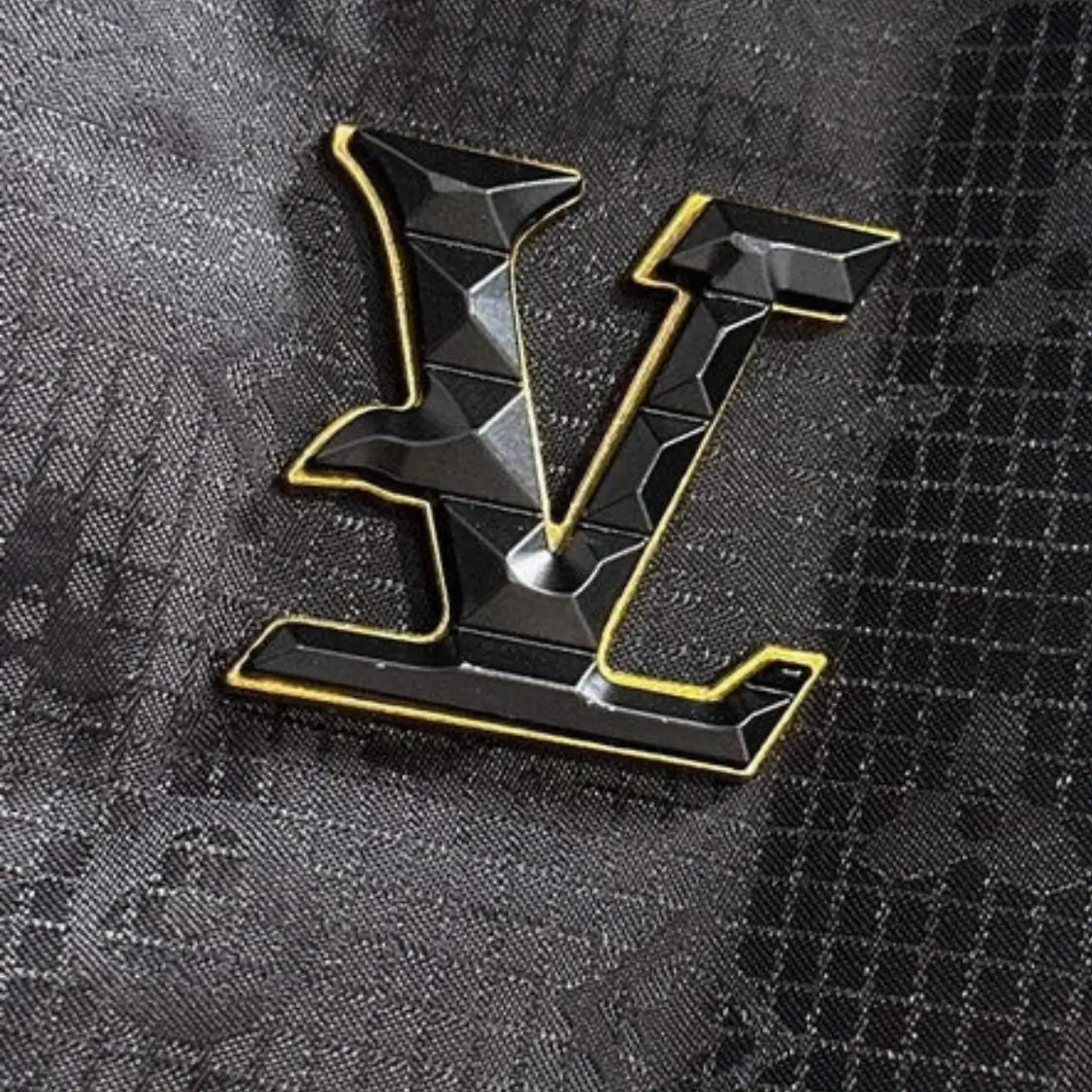 Glossy Monogram Puffer Jacket - Black