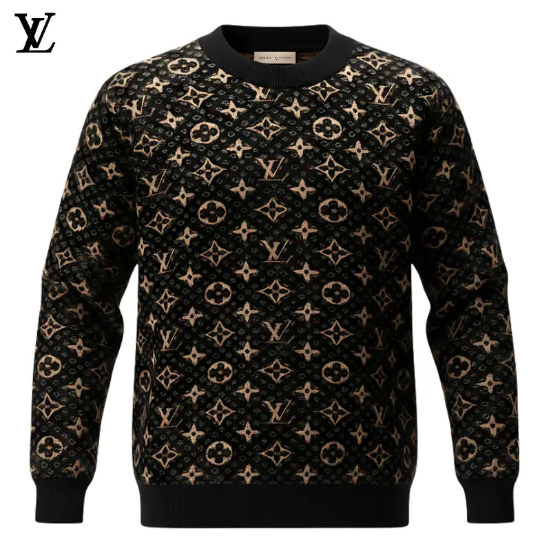 LV Brown monogrammed knit sweater