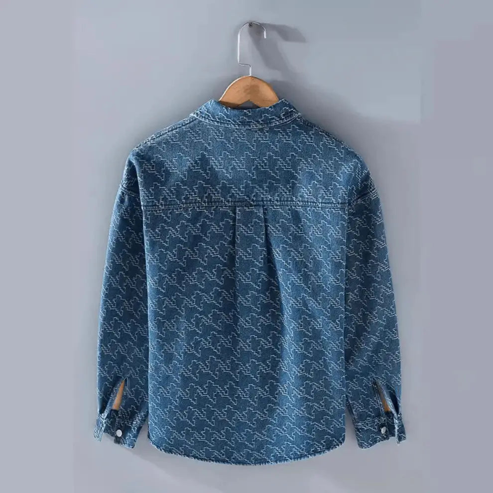 Herren Jeansjacke mit Fleecefutter | Warme Winter Denim Jacke