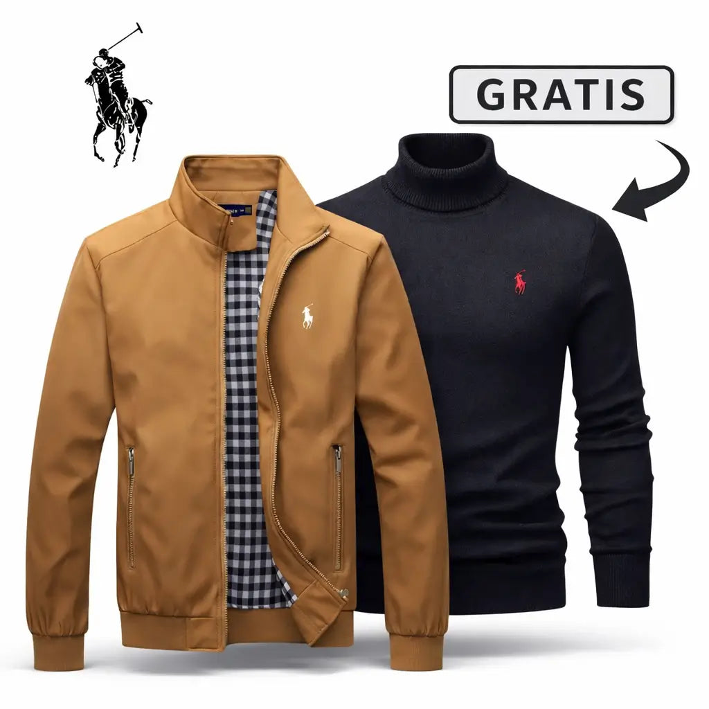 Casual Zip-Up Bomberjacke Premium + GRATIS Pullover